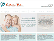 Tablet Screenshot of bioidenticaldoctors.com